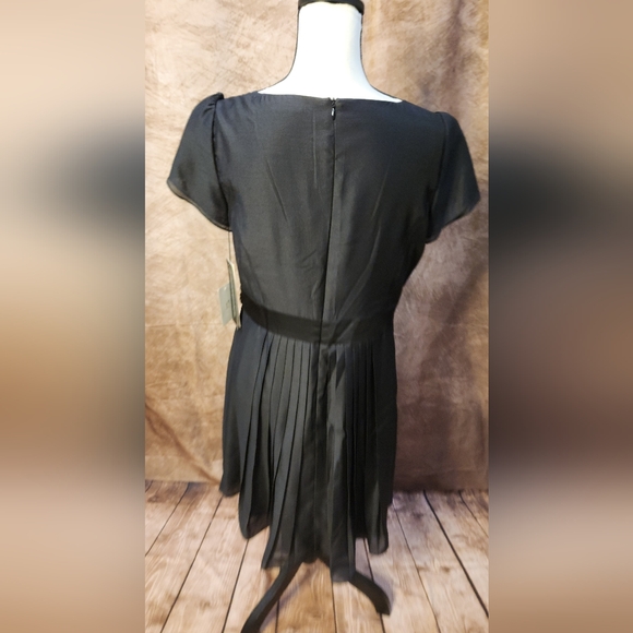 Korean Designer Embellished Waist Chiffon Dress - Picture 5 of 11